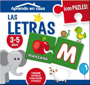 APRENDO EN CASA LAS LETRA PUZLES EDUCATIVOS (3-5 AÑOS)