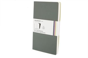 GREY PLAIN VOLANT NOTEBOOKS L GRIS LISO BLANDA