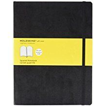 CUADERNO MOLESKINE CLASICO T/BLANDA 19X25 192HJS CUADRICULA
