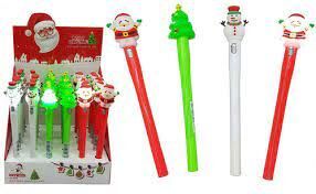 BOLIGRAFO DOCORADO NAVIDAD C/LUZ SORT