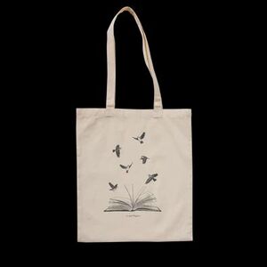 TOTE BIRDS AND BOOKS