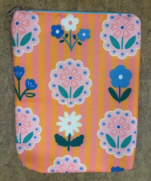 FUNDA CREMALLERA FLORES