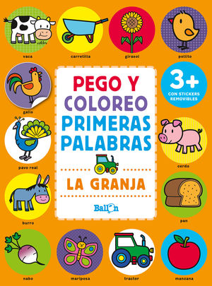LA GRANJA - PEGO Y COLOREO PRIMERAS PALABRAS