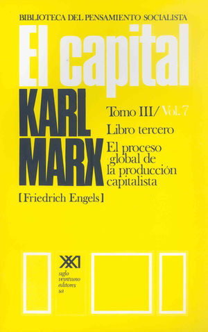 EL CAPITAL. TOMO III/VOL. 7