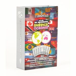 ATLAS DE GEOGRAFÍA - AMÈRICA + OCEANÍA (ESTUCHE CON 52 CARTAS)  CARTAS)