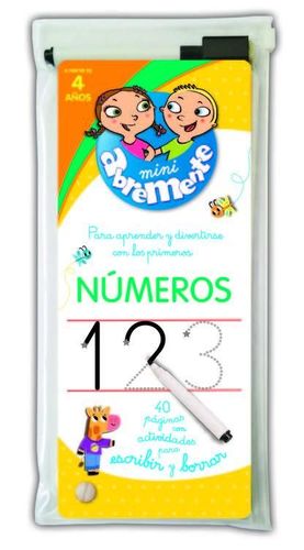 NÚMEROS. ABREMENTE PARA ESCRIBIR Y BORRAR