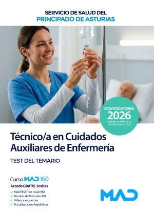 TEST TÉCNICO EN CUIDADOS AUXILIARES DE ENFERMERÍA
