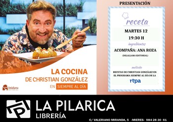 Christian González presenta nuevo libro en La Pilarica