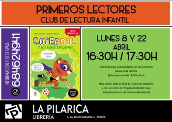 ¡Únete a nuestro Club de lectura para primeros lectores!