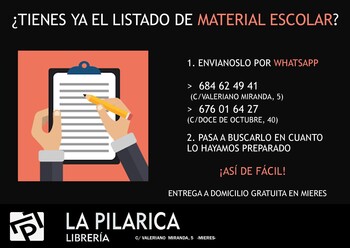 ¿Tienes ya el listado del material escolar? 